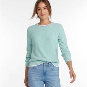 L.L. Bean Women's Aqua Crew Neck Sweater